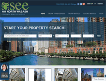 Tablet Screenshot of 401northwabashcondos.com
